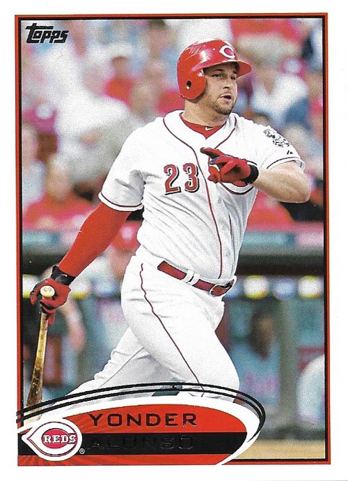 Yonder Alonso 2012 Topps #19 Cincinnati Reds Baseball Card