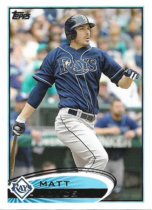 Matt Joyce 2012 Topps #196 Tampa Bay Rays Baseball Card