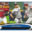 Ian Kennedy, Clayton Kershaw, Roy Halladay 2012 Topps #156 Baseball Card