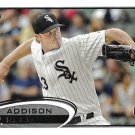 Addison Reed 2012 Topps Rookie #183 Chicago White Sox Baseball Card