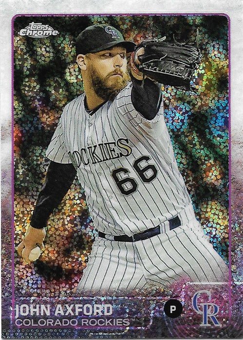 John Axford 2015 Topps Update Chrome #US16 Colorado Rockies Baseball Card