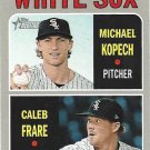 Michael Kopech, Caleb Frare 2019 Topps Heritage Rookie #7 Chicago White Sox Baseball Card Michael Kopech, Caleb Frare 2019 Topps Heritage Rookie #7 Chicago White Sox Baseball Card