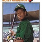 Rickey Henderson 2018 Topps Archives #128 Oakland Athletics Baseball Card Rickey Henderson 2018 Topps Archives #128 Oakland Athletics Baseball Card