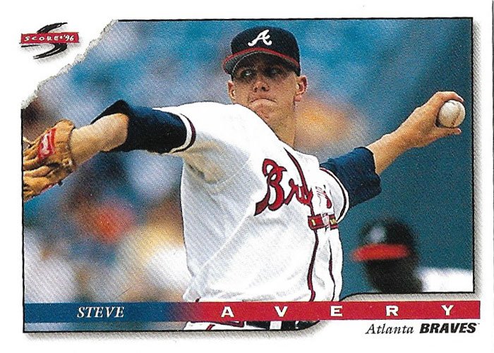 Steve Avery 1996 Score #101 Atlanta Braves Baseball Card