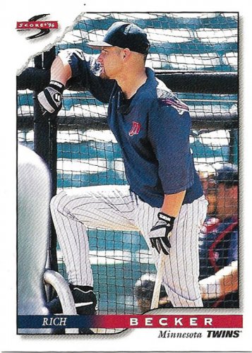 Rich Becker 1996 Score #2 Minnesota Twins Baseball Card