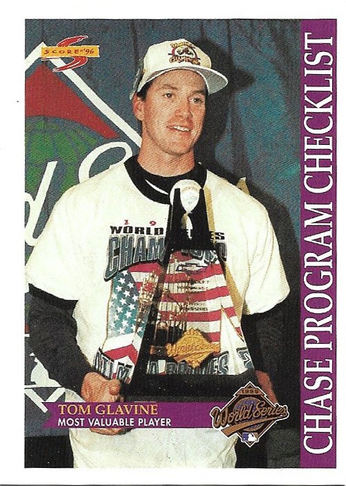Tom Glavine 1996 Score #517 Atlanta Braves Baseball Card