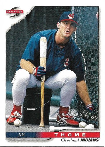 Jim Thome 1996 Score #6 Cleveland Indians Baseball Card