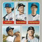 Javier Baez, Nolan Arenado, Christian Yelich 2019 Topps Heritage #63 Baseball Card Javier Baez, Nolan Arenado, Christian Yelich 2019 Topps Heritage #63 Baseball Card