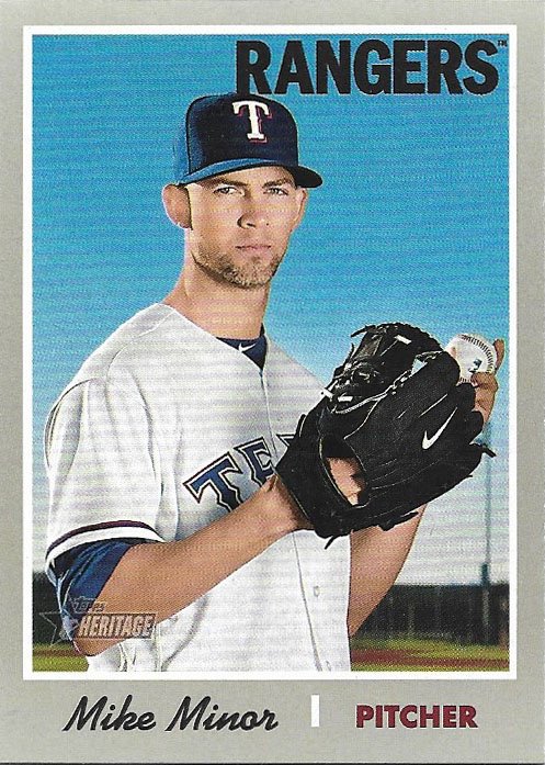 Mike Minor 2019 Topps Heritage #389 Texas Rangers Baseball Card