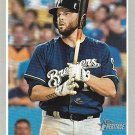 Mike Moustakas 2019 Topps Heritage #370 Milwaukee Brewers Baseball Card Mike Moustakas 2019 Topps Heritage #370 Milwaukee Brewers Baseball Card