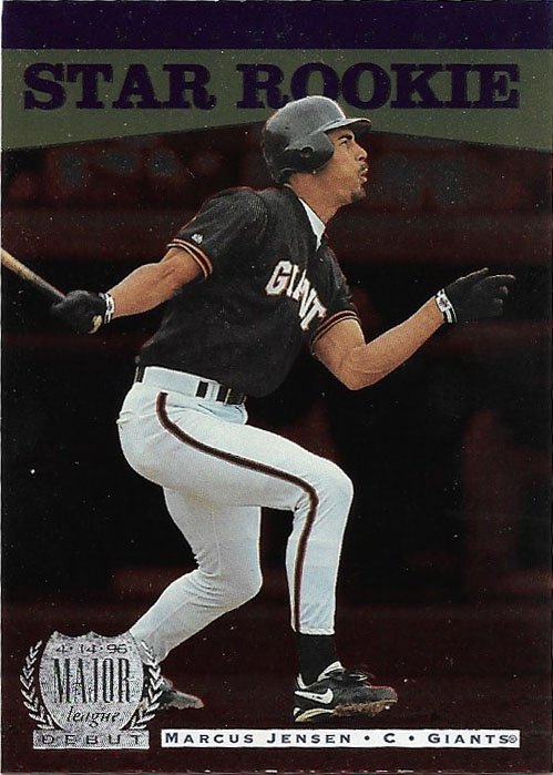 Marcus Jensen 1996 Upper Deck Rookie #252 San Francisco Giants Baseball Card