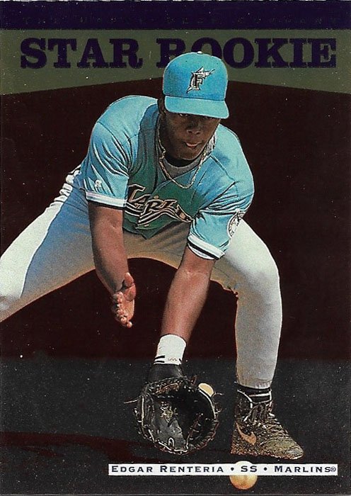 Edgar Renteria 1996 Upper Deck Rookie #256 Florida Marlins Baseball Card