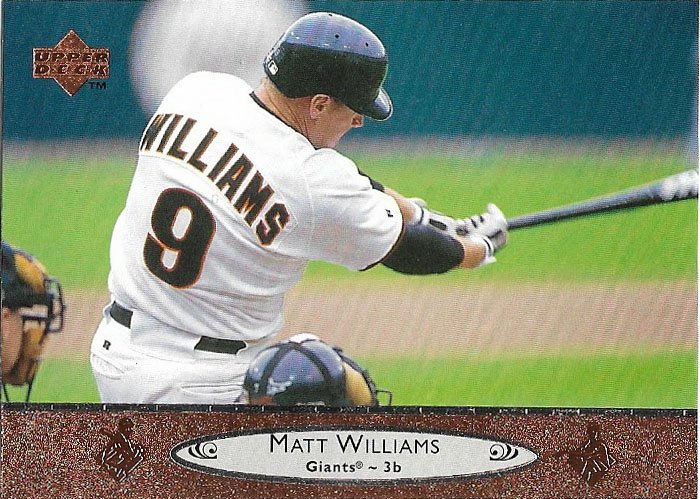 Matt Williams 1996 Upper Deck #455 San Francisco Giants Baseball Card
