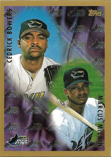 Cedrick Bowers, Marcus McCain 1998 Topps #501 Tampa Bay Devil Rays Baseball  Card