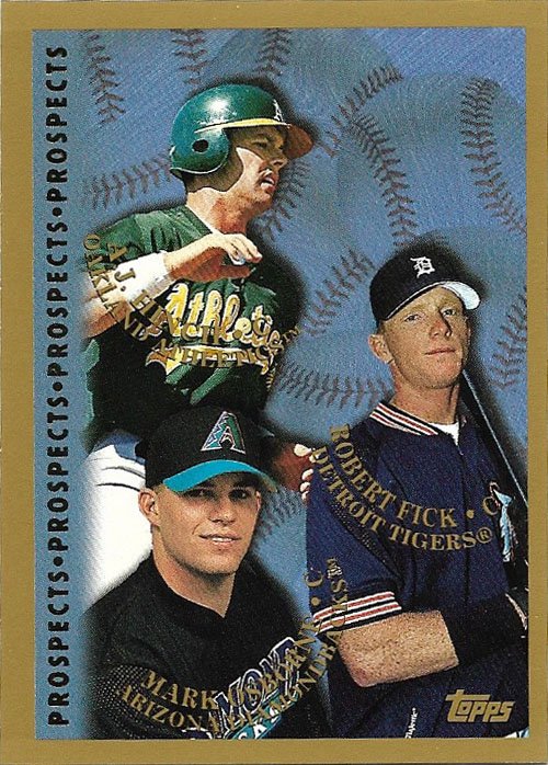 A.J. Hinch, Robert Fick, Mark Osborne 1998 Topps Prospects #487 Baseball Card