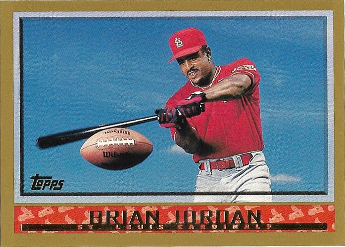 Brian Jordan 1998 Topps #287 St. Louis Cardinals Baseball Card