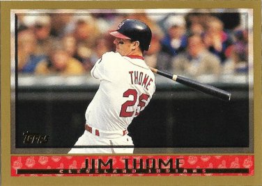 Jim Thome 1998 Topps #290 Cleveland Indians Baseball Card