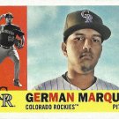 German Marquez 2017 Topps Archives Rookie #71 Colorado Rockies Baseball Card