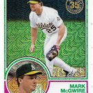 Mark McGwire 2018 Topps Silver Pack #5 Oakland Athletics Baseball Card
