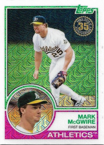 Mark McGwire 2018 Topps Silver Pack #5 Oakland Athletics Baseball Card