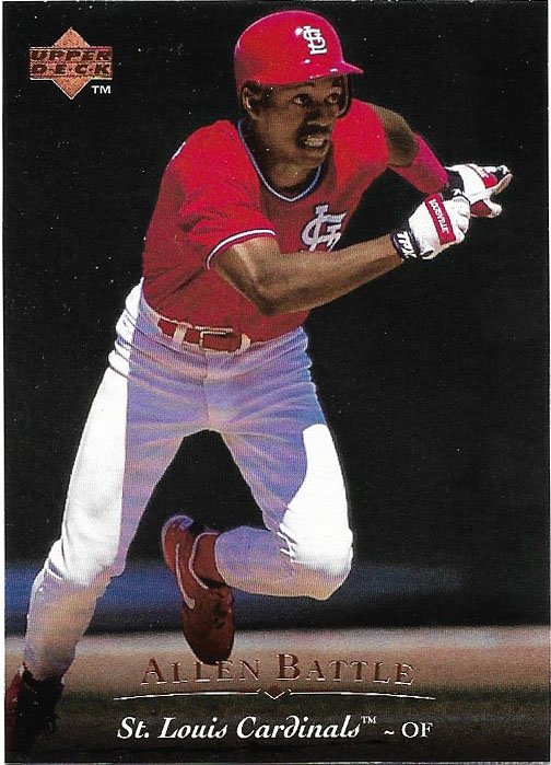 Allen Battle 1995 Upper Deck #304 St. Louis Cardinals Baseball Card
