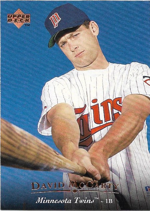 David McCarty 1995 Upper Deck #427 Minnesota Twins Baseball Card