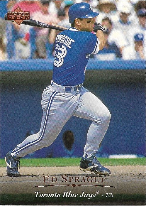 Ed Sprague 1995 Upper Deck #286 Toronto Blue Jays Baseball Card