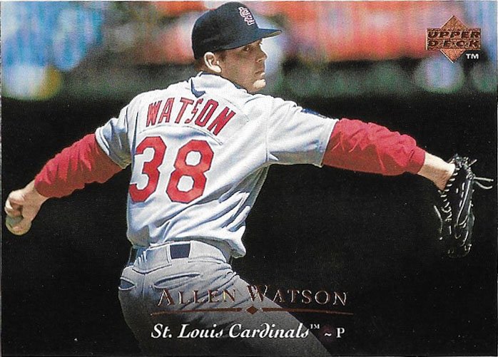 Allen Watson 1995 Upper Deck #307 St. Louis Cardinals Baseball Card