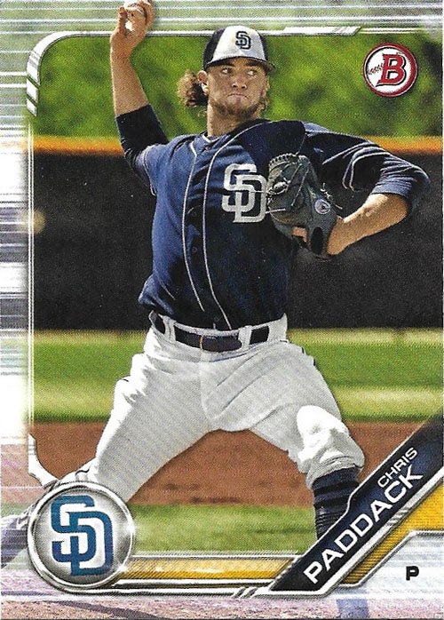 Chris Paddock 2019 Bowman Prospects #BP-55 San Diego Padres Baseball Card