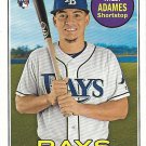 Willy Adames 2018 Topps Heritage Rookie #643 Tampa Bay Rays Baseball Card