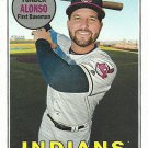 Yonder Alonso 2018 Topps Heritage Short Print #704 Cleveland Indians Baseball Card