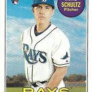 Jamie Schultz 2018 Topps Heritage Rookie #558 Tampa Bay Rays Baseball Card