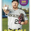 Bryan Shaw 2018 Topps Heritage #571 Colorado Rockies Baseball Card