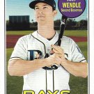Joey Wendle 2018 Topps Heritage #644 Tampa Bay Rays Baseball Card