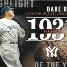 Babe Ruth 2015 Topps Highlight of the Year #H-33 New York Yankees Baseball Card Babe Ruth 2015 Topps Highlight of the Year #H-33 New York Yankees Baseball Card