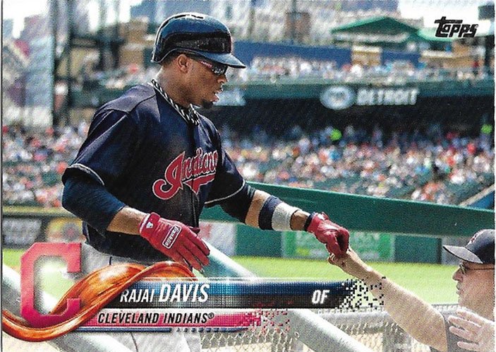 Rajai Davis 2018 Topps Update #US298 Cleveland Indians Baseball Card