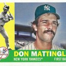 Don Mattingly 2017 Topps Archives #95 New York Yankees Baseball Card