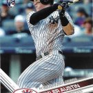 Tyler Austin 2017 Topps Update Rookie Debut #US259 New York Yankees Baseball Card