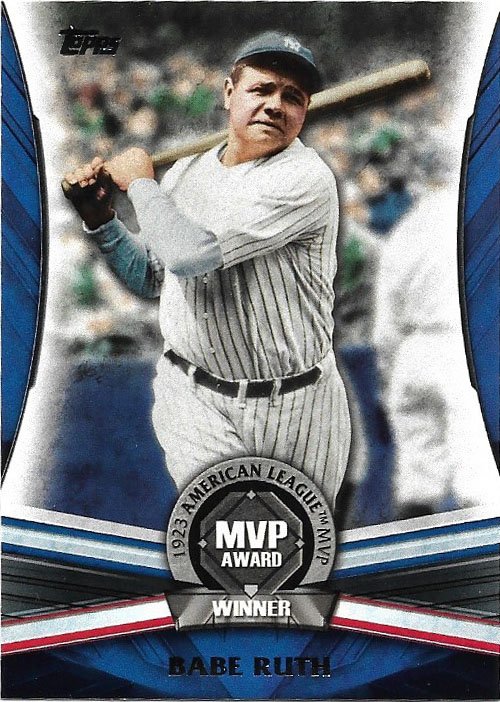 Babe Ruth 2017 Topps MVP Award Winner #MVP-17 New York Yankees Baseball Card