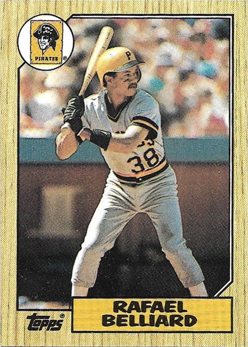 Rafael Belliard 1987 Topps #541 Pittsburgh Pirates Baseball Card