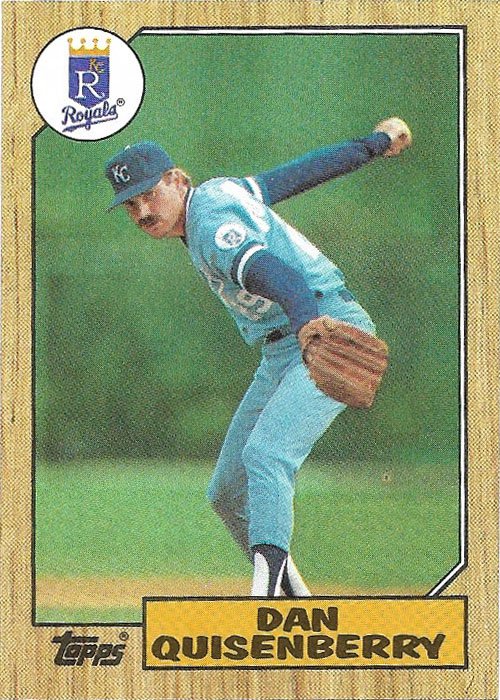 Dan Quisenberry 1987 Topps #714 Kansas City Royals Baseball Card