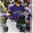David Dahl 2019 Topps #601 Colorado Rockies Baseball Card