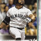 Eric Thames 2019 Topps #695 Milwaukee Brewers Baseball Card