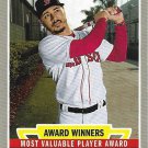 Mookie Betts 2019 Topps Heritage Award Winners #AW-1 Boston Red Sox Baseball Card