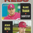 Blake Trahan, Jesus Reyes 2019 Topps Heritage Rookie #36 Cincinnati Reds Baseball Card Blake Trahan, Jesus Reyes 2019 Topps Heritage Rookie #36 Cincinnati Reds Baseball Card