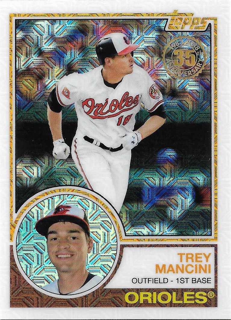 Trey Mancini 2018 Topps Silver Pack #28 Baltimore Orioles Baseball Card