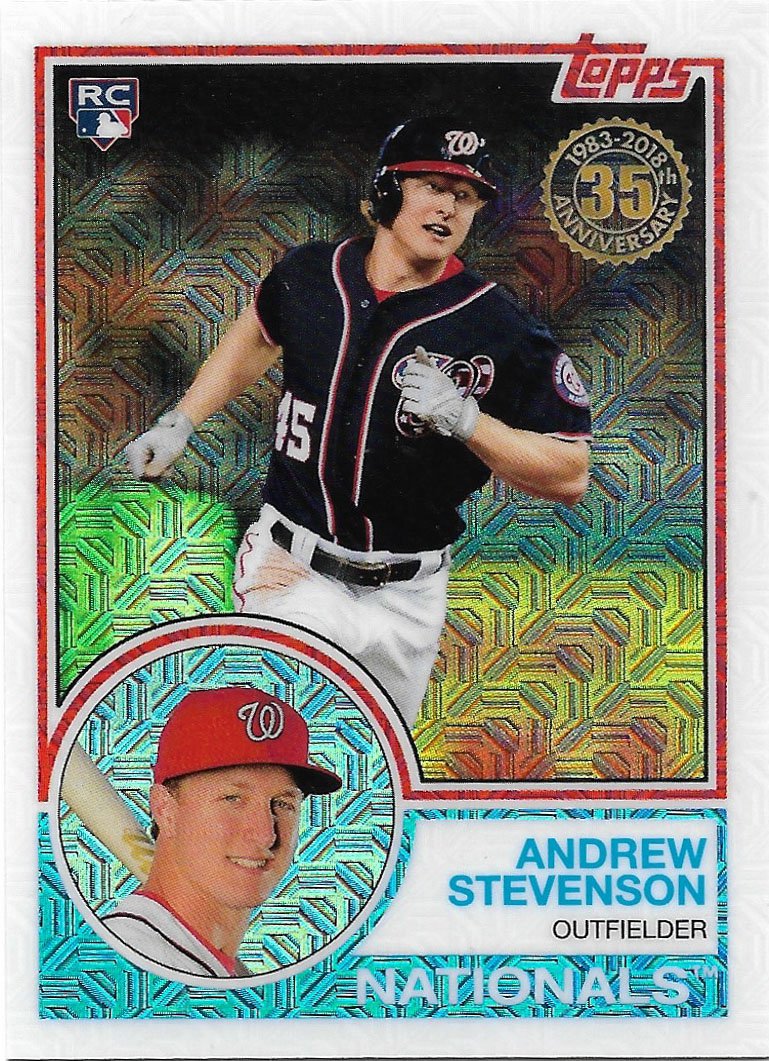 Andrew Stevenson 2018 Topps Silver Pack Rookie #45 Washington Nationals Baseball Card