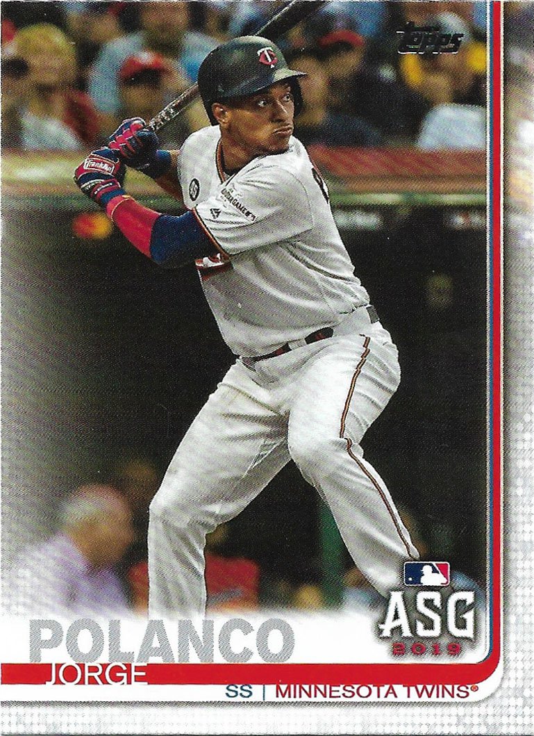 Jorge Polanco 2019 Topps Update #US10 Minnesota Twins Baseball Card