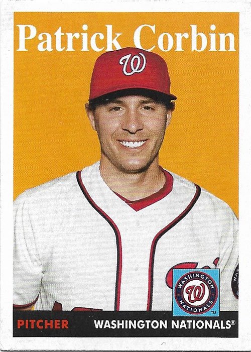 Patrick Corbin 2019 Topps Archives #2 Washington Nationals Baseball Card