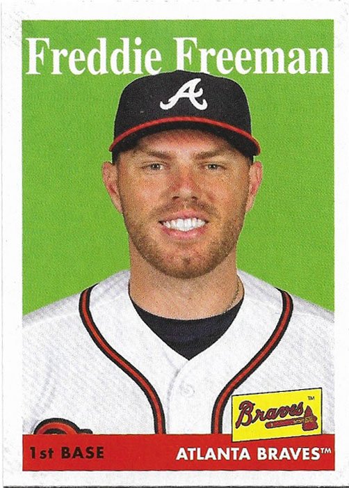 2012 Topps Heritage #53 Freddie Freeman NM-MT Atlanta Braves Official MLB Baseball Card